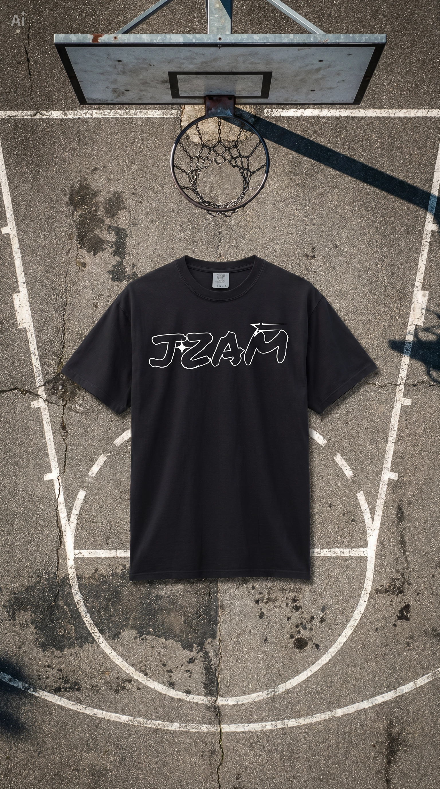 JZAM Drop 01 — Black Tee